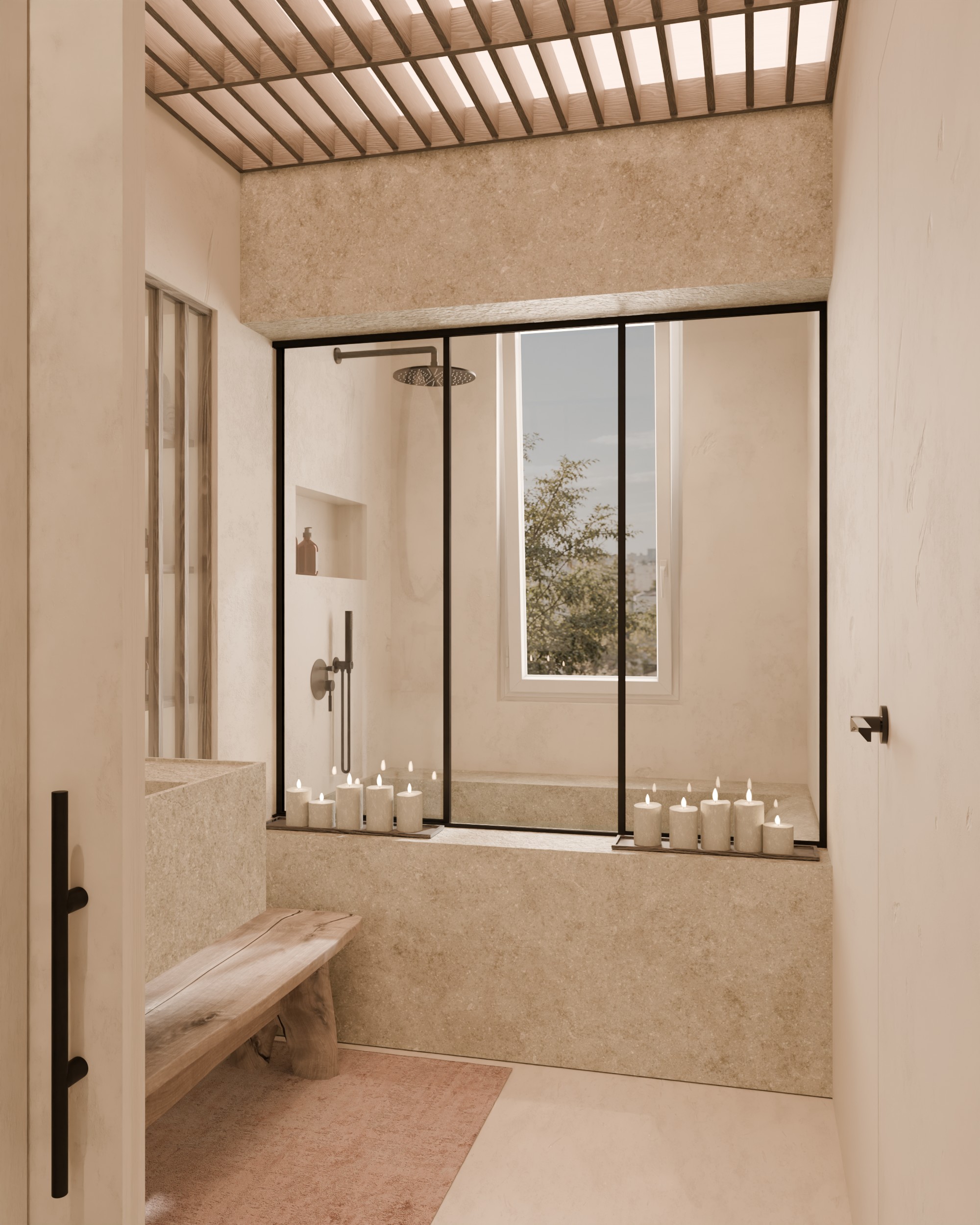 Detalle de la zona de bañera
